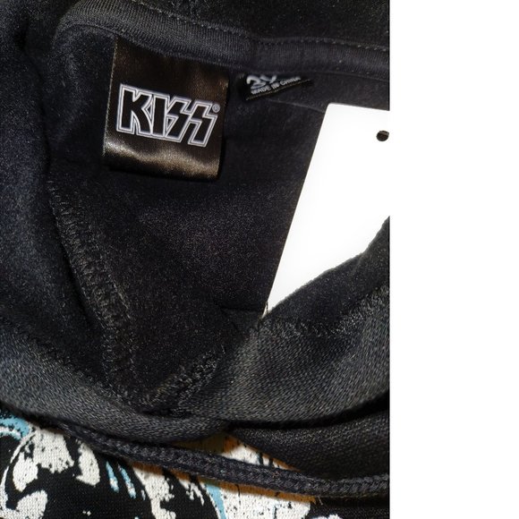 KISS band Destroyer Tour 1976 rock Official Hoodie Pullover Plus 3X NWT - Picture 3 of 3